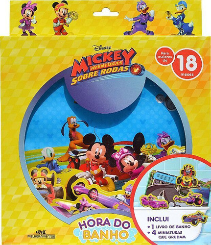 Libro Mickey Aventuras Sobre Rodas Hora Do Banho De Disney