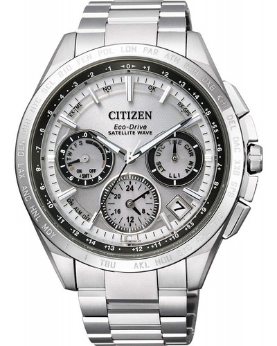 Citizen Satellite Wave Titanium Cc9010-74a ...... Dcmstore Color De La Correa Acero Color Del Bisel Acero Color Del Fondo Blanco