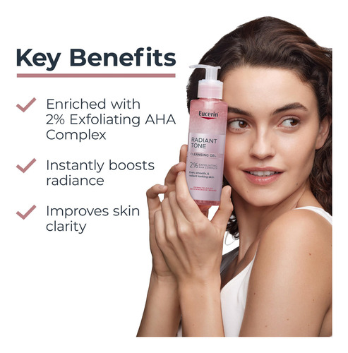 Gel De Limpeza Eucerin Radiant Tone Com Complexo Aha 200ml