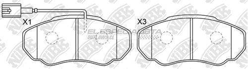 Pastillas De Freno Peugeot Boxer 2.2 2001 Nibk Del