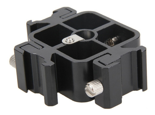 Zapata Bracket Triple 3 En 1 Soporte Para Flash Luz Led