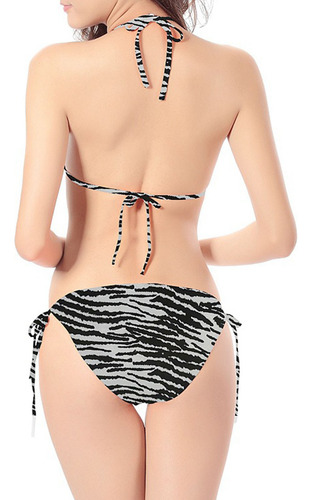 Bikini I Fashion S 7005, Color Liso, Correa Con Cordón, Para