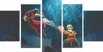 Comprar Quadros Decorativos De Quarto Do Naruto E Goku 5 Peças 