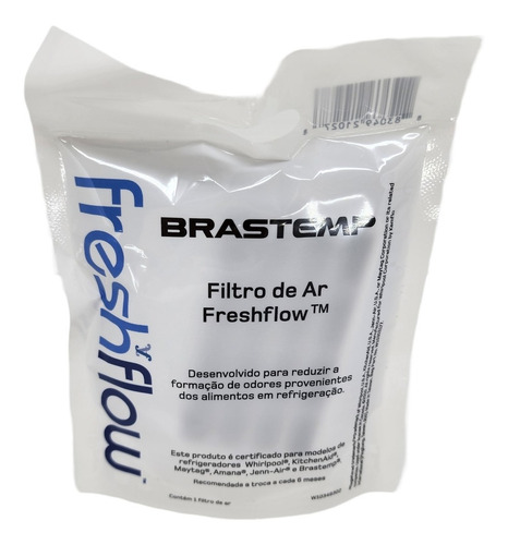 Imagem 3 de 6 de Filtro Ar Refrigerador Brastemp Freshflow Original W10349302