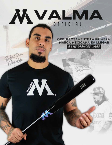Bat De Baseball Mvalma Personalizado Pro Select Madera Maple