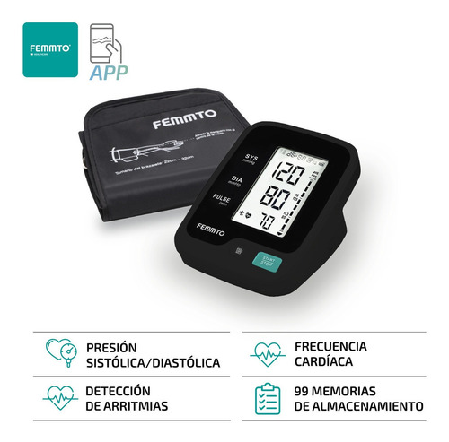 Imagen 4 de 8 de Tensiometro Digital Brazo Femmto Medidor De Presion Arterial Yk-bpa4
