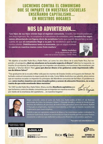 Manifiesto Capitalista, De Robert T. Kiyosaki. Editorial Aguilar, Tapa Blanda En Español, 2023