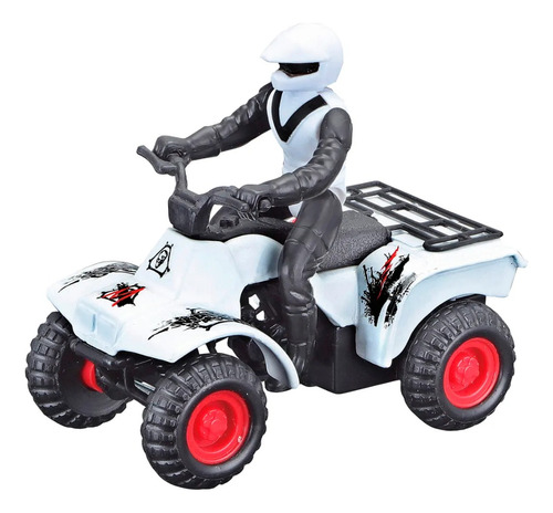 Cuatriciclos Maisto Fresh Metal Atv´s Color Blanco +3 