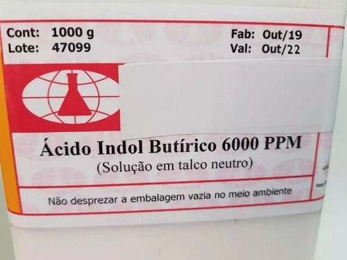 Acido Indol Butírico 6000ppm Aib Pó Enraizador Hormônio150g