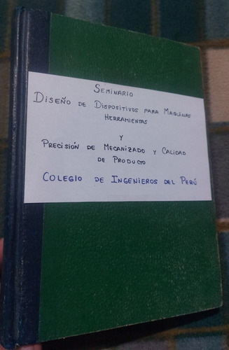 Libro Diseño De Dispositivos Para Maquinas Herramientas 