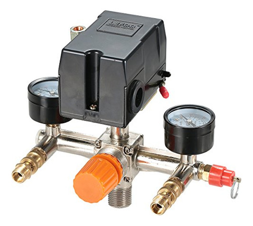 Pressure Switch Manifold Regulator Gauges Air Compresso...