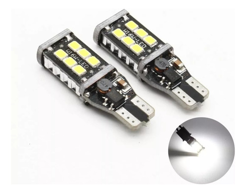 2 Ampolletas Led T15 W16w Canbus 12v Luz Reversa 7w