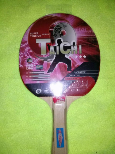 Raqueta Tenis De Mesa Giant Dragon Taichi  Con Una Pelota