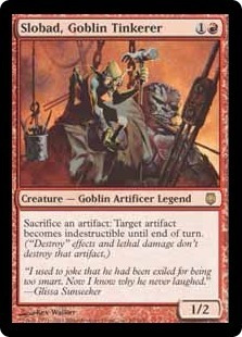 Cartas Magic: Slobad, Goblin Tinkerer Dkl Nm Mtg Bsas