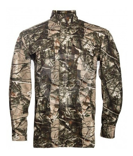 Camisa Chalay Realtree Manga Rollup Respirable Camo Forest