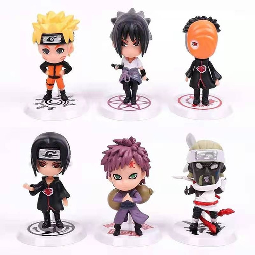 Figuras Naruto Set De 6 Unidad Muneco Collection 