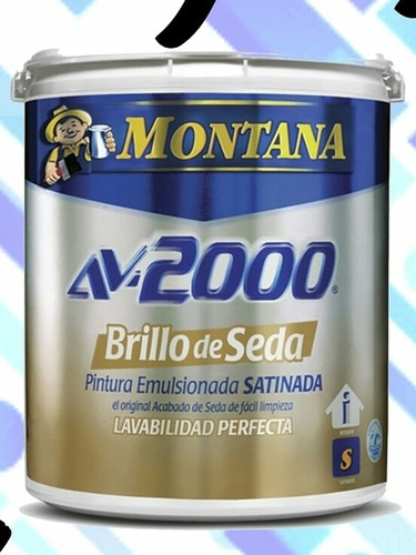 Pintura Satinada Brillo De Seda Blanco Puro Montana 