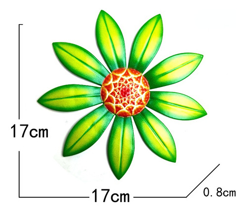Decoración De Pared Con Flores De Metal Para Colgar En La Pa