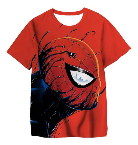 Spiderman Print Camiseta Para Niños 3d Ropa Para Niños