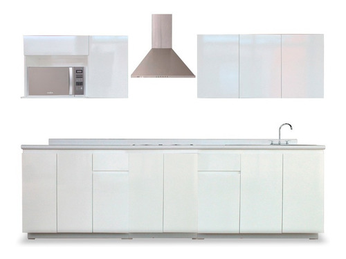 Cocina Integral Moderna Tossa Derecha Parrilla 3m