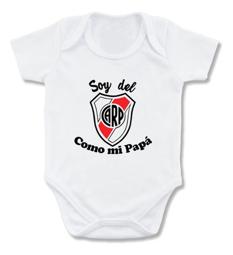 Mameluco Soy Del River Plate Body Bebé Futbol Argentina