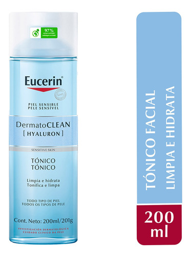 Tónico Facial Eucerin Dermatoclean Hyaluron 200ml