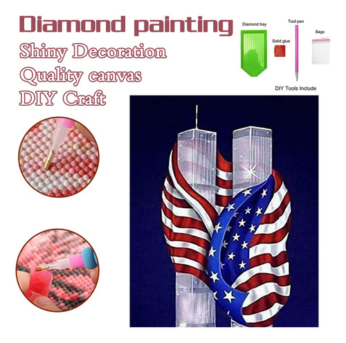 Pinturas Bordadas 3d 5d Pegadas Con Diamantes De Imitación,