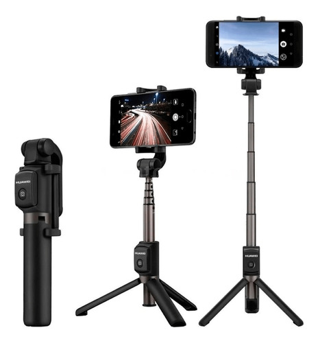 Palo Selfie Tripode Huawei Control Bluetooth 2 En 1 - 360° Color Negro