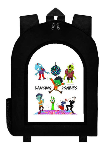 Mochila Negra Zombies Zombis Muertos Vivos Terror Art#ar66