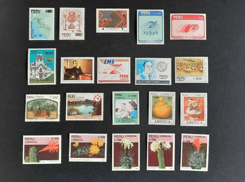 Sellos Perú Año 1989 Completo