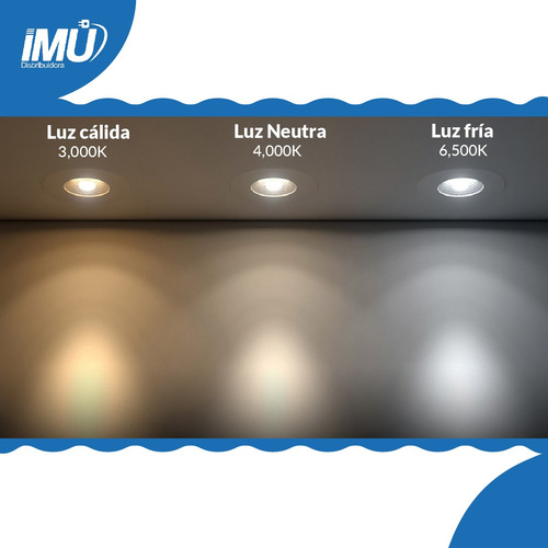 Lampara Spot Circular Sobreponer Cobre Luz Fría 18 W T4506