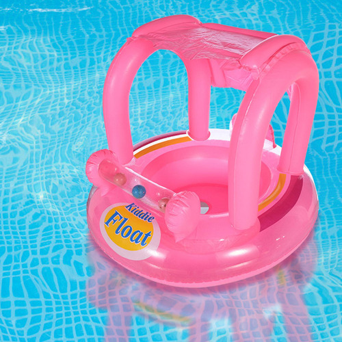 Flotador De Piscina Para Bebé Con Dosel Inflable, Flotador