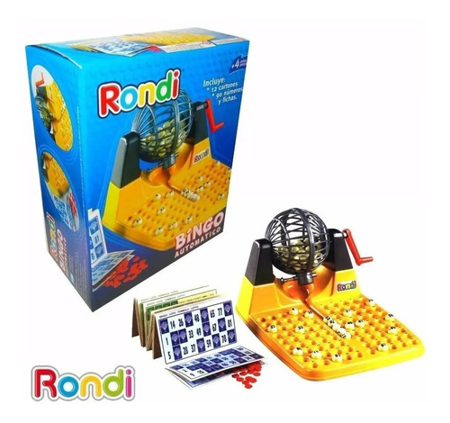 Bingo Con Bolillero Chico 2080 Rondi