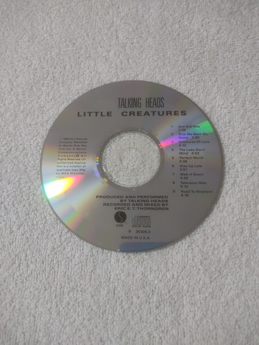 Talking Heads Cd Importado Estándar (Usado)