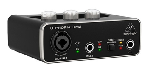Imagem 1 de 3 de Interface De Audio Um2 Behringer Placa Usb 2x2 U-phoria
