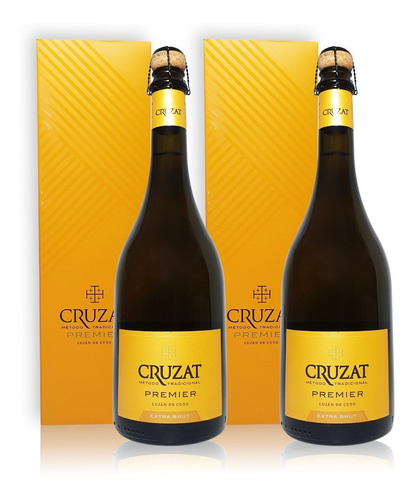 Cruzat Premier Champagne Extra Brut C/estuche Kit X2u 750ml