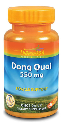  Dong Quai 550 Mg 60 Cápsulas Thompson Regulador Hormonal