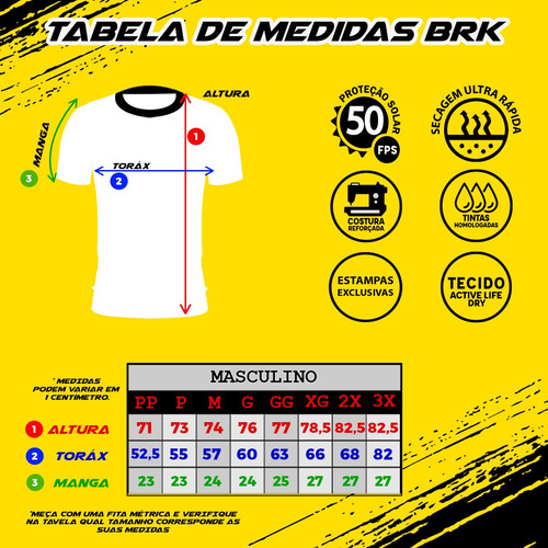 Imagem 4 de 4 de Camiseta Patriota Brasil Acima De Tudo Brk Com Uv50+