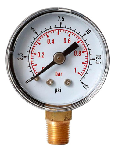 0-15 Psi 0-1 Bar Manómetro De Presión Mini-dial Compresor De