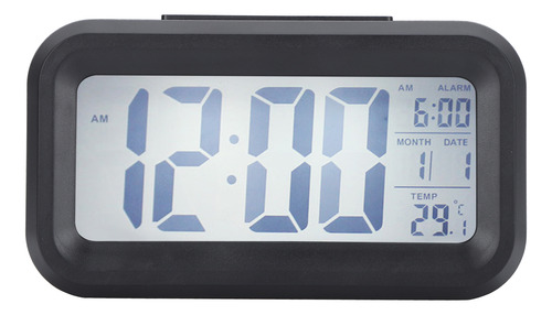 Reloj Electrónico Lcd Con Alarma Silenciosa, Pantalla Grande