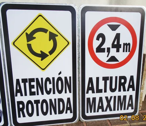 Carteles De Transito Chapa Galvanizada Señales Tu Campo.