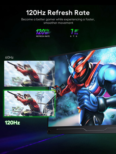 Monitor Gaming Portátil 18.5'' Fps, Pantalla Secundaria