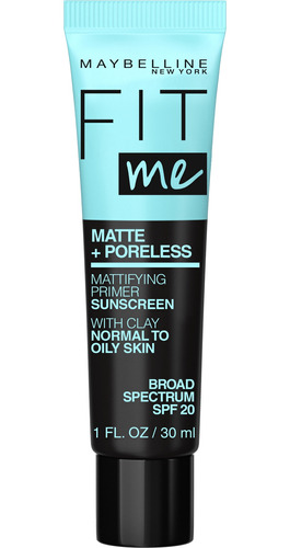 Primer Maybelline Fit Me Matificante Mate Y Sin Poros De 1