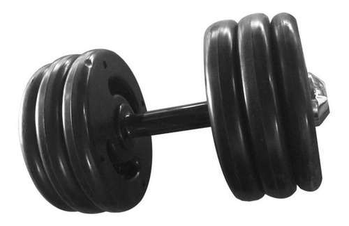 Dumbbell Injetado Pegada Emborrachada Academia Fitness 18kg