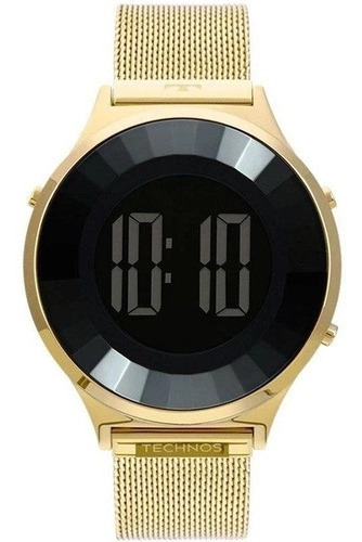Relógio Technos Feminino Digital Crystal Dourado Bj3851ad/4p