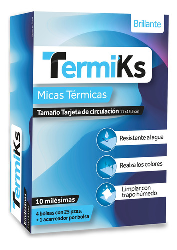 Mica Termica Tarj De Circ 11x15.5 Cm 10 Ml (100 Pza) Termiks