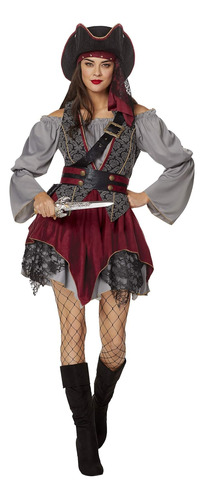 Halloween Disfraz Pirata Castaway Para Adultos Coleccion Sig