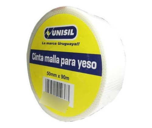 Cinta Malla Fibra Autoadhesiva Yeso 50 Mm X 90 Metros Unisil