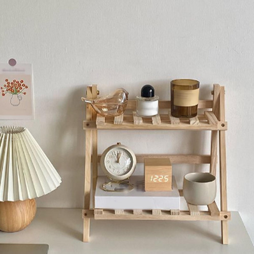 Estante Organizador De Escritorio De Madera De 2 Niveles Dec
