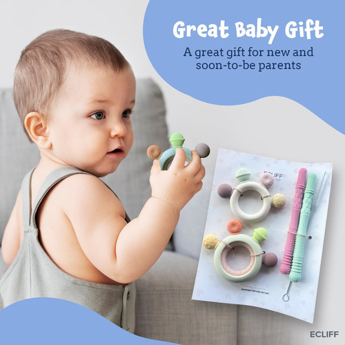 Ecliff Baby Stathing Sticks Para Bebés 0-12 Meses - Stick So